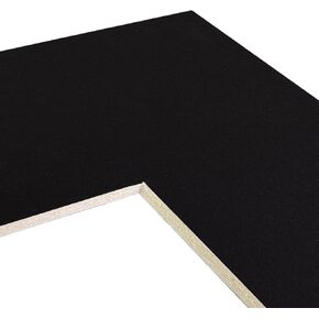 Craig Frames B404 Pre-cut Mat Board for 20x26 Print, 24x30, Textured Black