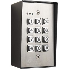 Access Control Keypad, 4-7/8in H, SS