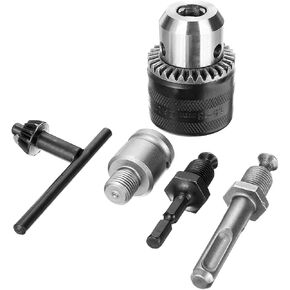 5pcs/Set Tool Tool Accessories 13mm electric chuck chuck set sds sds with chuck key set for rotary tools drill chuck