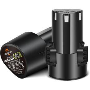 2 Packs Lithium 12V Batteries with a Battery Charger,1.5Ah Battery for 12V Cordless Power Tools,12V Battery Packs for Weed Eater,Sander,Cordless Drill,Buffer Polisher