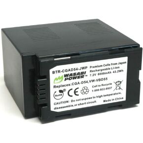 بطارية Wasabi Power لـ Panasonic CGA-D54 ، VW-VBD29 ، VW-VBD55