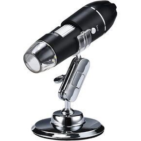 Microscope Accessories Kit Adjustable 1600X 1080P USB Digital Microscope Electronic Stereo USB Camera 8 LED Microscopio Microscope Slides
