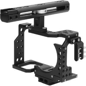 Camera Cage Kit Aluminum Alloy Video Stabilizer with Cold Shoe Mount for A7 Series