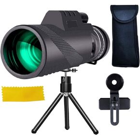 Monoculars Telescope High Power 40x60 Monocular Telescope Green Film Optical Tourism Scope Telescope Long Range Zoom for Adult Bird Watching Outdoor Travel Sightseeing Binoculars (Type 4)