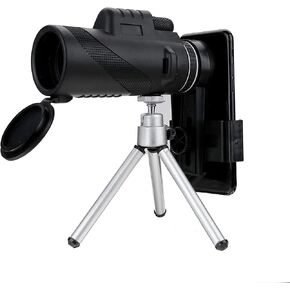 Monoculars Telescope High Power 40X60 Zoom Lens Mini Monocular Telescope with Tripod Phone Clip Handheld Binoculars for Outdoor Camping Binoculars
