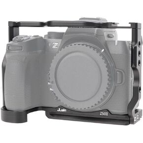 Hersmay Aluminium Z50 II Camera Cage Video Stabilizer for Nikon Z50 II Mirrorless Camera Kit مع حذاء بارد