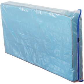 1 Pack Crib Mattress Storage Bag with Zipper, 3Mil Plastic Waterproof Crib Mattress Bag for Moving