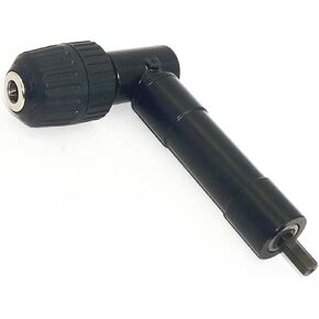 1pc 8mm Hex Shank Screwdriver Drill Bit Angle Driver 90 Degree Right Angle 3/8in Keyless Chuck Drill Adapter Steel Body Design Drill Chuck