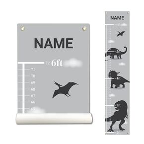 Personalized Kids Canvas Growth Chart, Height Chart, Growth Chart Banner, Bear