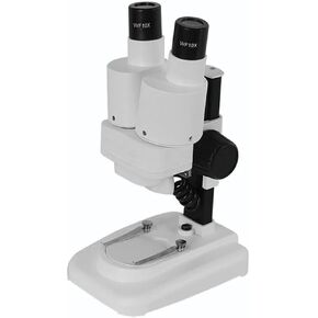 Binocular Optical Microscope Children Students Portable Science Experiment Microscope Set (Color : 20X White and Standard) (20x White)