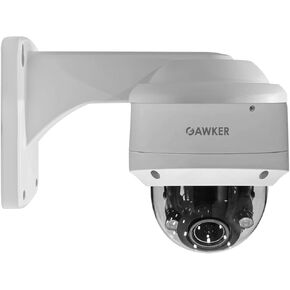 2.8-12mm Varifocal len Dome CCTV Security Camera 4 in 1 Output HD-TVI/AHD/CVI/CVBS 1000TVL Sensor, IP66 Vandal Proof and Weather Proof, 100 ft IR Smart, Dual Voltage with Wall Mount