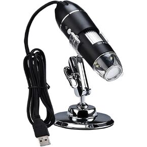 Microscope Accessories Kit Adjustable Digital Microscope 1600X 8 LED USB Electronic Microscope Camera 1000X/500X Bracket Microscope Slides