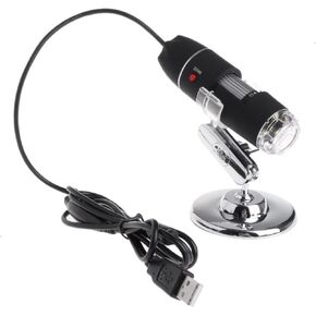 Microscope Accessories Kit 1600X 2MP Zoom Microscope 8 LED USB Digital Handheld Camera Microscope Slides