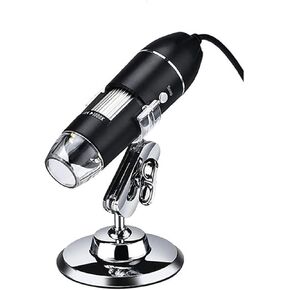 Microscope Accessories Kit 1600X 3 in 1 USB Digital Microscope Portable Electronic Microscope for LED with Lift Stand Microscope Slides