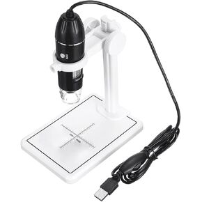 Microscope Accessories Kit 1600X Digital Microscope 3in1 USB Portable Electronic Microscope with 8 LEDs Zoom Camera Microscope Slides