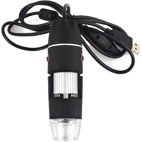 Microscope Accessories Kit 40X-800X Camera 2MP Mega Pixel USB Microscope 8 LED Microscope Slides