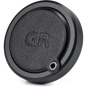 Lens Cap Protective Cover Full Metal Dustproof & Bumpproof for Ricoh GR IIIx GR3x GR IIIx HDF GRIII GR3 GR III HDF GRII GR2 GR Series Lens Cap (Lens Cap + Leather Sticker)