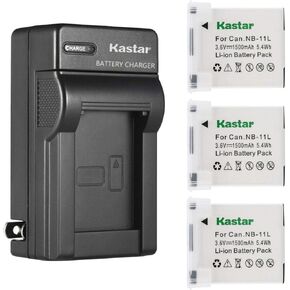 Kastar AC Wall Battery Charger Compatible with Canon IXUS 133, IXUS 135, IXUS 137, IXUS 140, IXUS 145, IXUS 147, IXUS 150, IXUS 155, IXUS 157, IXUS 160, IXUS 165, IXUS 170, IXUS 172 Cameras