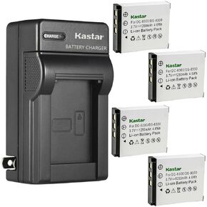 Kastar AC Wall Battery Charger Replacement for Revue DC 10.1 DC 100 DC 80 SZ DC 80 DC 8000 DC 840 XS ROLLEI RCP-8427XW Prego 8330 Prego DP8330 Prego DP8300 RCP-7430XW RCP-8527X