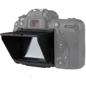 Camera Screen Sun Shade Hood,Lightweight Portable LCD Hood with Folding Design,Sun Shade Protector for Nikon D7500