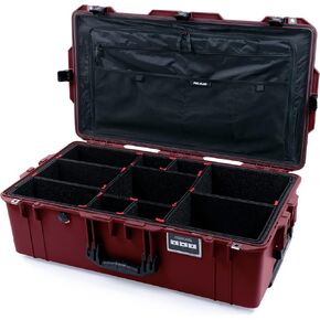 Pelican Color Case Oxblood & Black Pelican 1615 air case with TrekPak dividers & Combo lid Pouch.