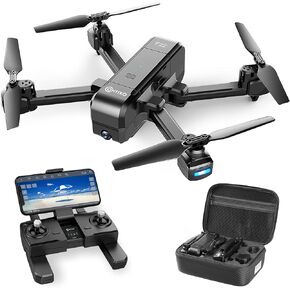 Contixo F22 Foldable GPS Drone with 4K Camera, 18 Min Flight Time, Follow Me, Auto Return, Long Range RC Quadcopter with One-Key Takeoff, Waypoint, Orbit Mode, Flying Robot for Beginners Adults Kids