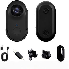 Black, HD Portable Sports Camera, POV Camcorder, Equipped with A Large-Capacity Battery and A Small Colour Screen, for Pet Walking and Outdoors Activities