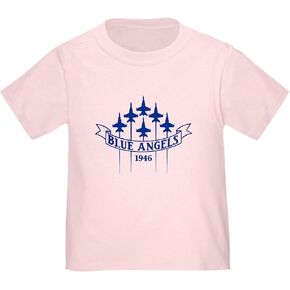Cafepress Blue Angels Fighter Planes Toddler T Shirt لطيف Toddler Graphic Tee ، قطن 100 ٪
