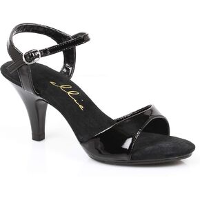 3 Inch Heel Sandal Women'S Size Shoe With Ankle Strap (Black-13)