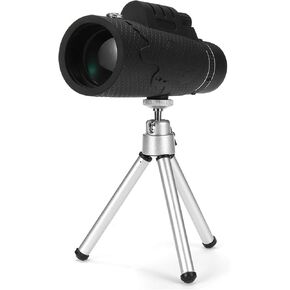 Monoculars Telescope High Power 60x60 Monocular Telescope for Outdoor Camping Mobile Phone with Triangle Bracket for Option with Tripod for Adult Bird Watching Outdoor Travel Binoculars (Telescope)