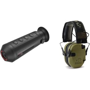 AGM Global Vision Thermal monocular Taipan TM15-384 Thermal Imaging Monocular for Hunting 384x288 & Walker's Razor Slim Electronic Shooting Earmuffs