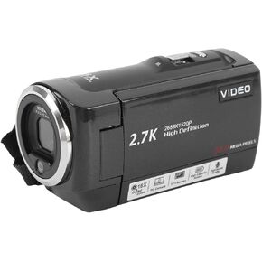 2.7k 50mp 16x Camera Camera Camera Camport مع شاشة دوران 2.8 بوصة 270 درجة ، مصباح ملء LED ، التسجيل أثناء الشحن ، وظيفة دفق كاميرا الويب المباشرة