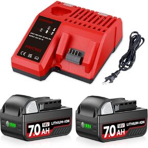7.0ah li-ion استبدال لبطارية Milwaukee 18V 2pack +18V M-12-18C 3A شاحن استبدال لشاحن بطارية Milwaukee