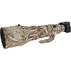 ZZQ&CCF Waterproof Camo Lens Coat for Sigma 300-600mm F4 DG OS Sport Camouflage Lens Rain Protective Cover-#LWMC Reed Camo