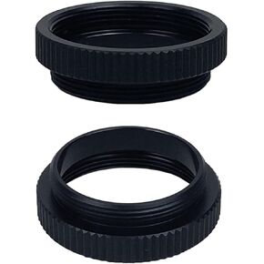 2 PCS Camera C Mount Lens Adapter Ring, 4mm 5mm C to CS Mount Lens Extension Tube CCTV Security Cameras Stereo Microscope Lens C Mount Extension Simul-Focal Trinocular Adapter (2PCS 5mm)
