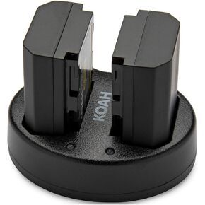 Koah Pro Sony NP-FZ100 بطارية 2000 مللي أمبير قابلة لإعادة الشحن والكاميرات المزدوجة الشاحن مع كاميرات Sony Alpha A7R III