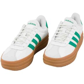 adidas VL Court Bold Womens Platform Shoes, White/Grey, 7