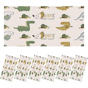 Fluorescent Light Covers for Ceiling Lights hildish Seamless Cute Dinosaur Baby Shower Greeting Easy to Install Magnetic Light Filter for Classroom Office Hospitals School Home