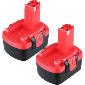 VANON 2Packs 14.4V 4.6Ah BAT140 Ni-MH for Bosch Battery BAT038 BAT040 BAT041 BAT159 Compatible with Bosch 14.4V Cordless Power Tools