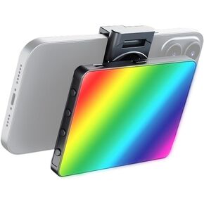 Andoer M16 RGB LED Video Light, Photography Light 3000K-9900K Dimmable with 20 FX Effects, Phone Holder Clamp and Cold Shoe Adapter for Live Streaming Youtube