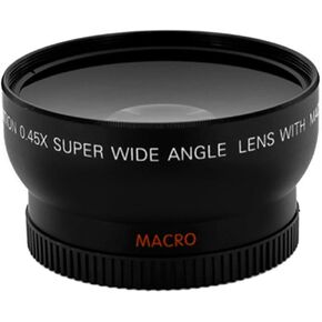 Ultrapro 37mm 0.43x عدسة ماكرو الزاوية العريضة لأوليمبوس E-PPL7 ، كاميرات رقمية E-PPL8 مع عدسة 14-42 مم. تشمل حزمة Ultrapro: Tripod Mini ، منظف قلم العدسة ، مجموعة تنظيف