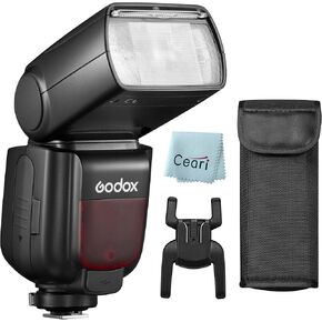 Godox TT685II-N 2.4G GN60 TTL Flash Speedlight with One-Button TCM Function, 1/8000s HSS, 0.1-2.6s Recycle Time, Quick Release Locking System for Nikon Cameras