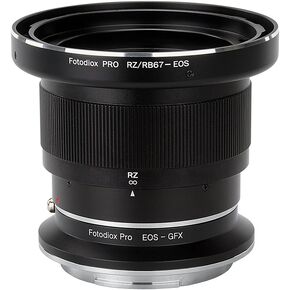 Fotodiox Pro Lens Mount Double Adapter, Mamiya RB67/RZ67 Mount and Canon EOS (EF/EF-S) D/SLR Lenses to Fujifilm G-Mount GFX Mirrorless Digital Camera Systems (Such as GFX 50S and More)