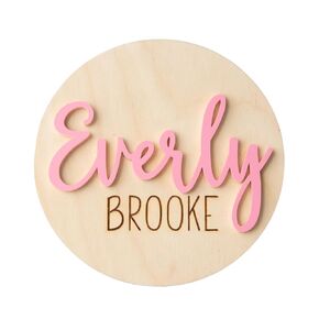 Personalized Newborn Announcement Sign for Hospital - Wooden Birth Announcement Sign for Hospital - Baby Name Announcement Sign - Baby Milestone Signs - Boy Girl