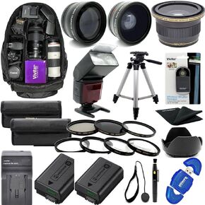 for Nikon COOLPIX P950 Complete 67mm HD Accessories KIT Lenses Tripod Backpack Flash and More