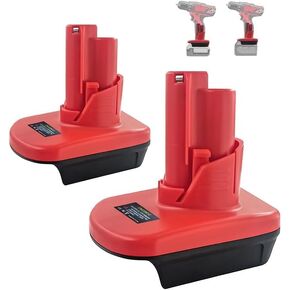URUN Set of 1 Battery Adapter for Milwaukee M18 to M12, for Dewalt 20V Battery Adapter Converter to Milwaukee 12V Power Tools