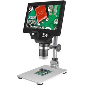 USB Microscope Digital Microscope Magnifier with SD Card Coin Microscope 8 LED Lights for Kids Students Adults Science Kit