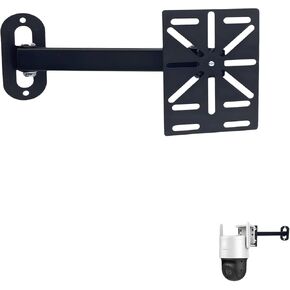 Movable L-Shaped Dome Camera Bracket, Used for Wall-Mounted Installation of Security Dome Cameras, Camera Installation, (Movable L-Shaped Bracket + Wall-Mounted Bracket) (7.8in+7.8in)
