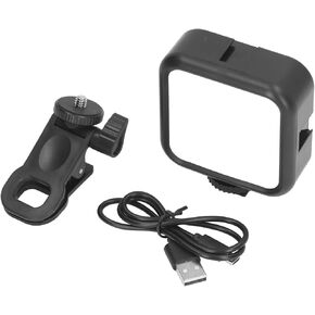 Clip Fill Light for Mobile Photography, High Bright Soft Fill Light with 62 Beads, 3 Color Temperatures Dimmable, ClipOn Photo Fill Light
