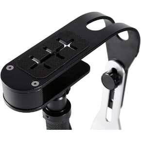 PRO Handheld Steadycam Video Stabilizer Construction Supports DSLR Cameras and Camcorders Black and Red Lightweight and for Casual and Party Use